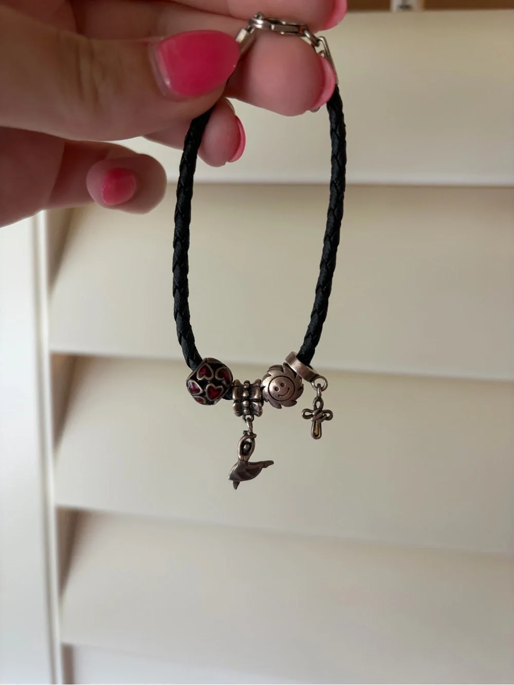 Pandora bracelet with charms